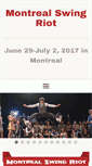 Mobile Screenshot of montrealswingriot.com