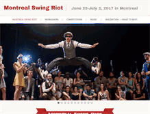 Tablet Screenshot of montrealswingriot.com